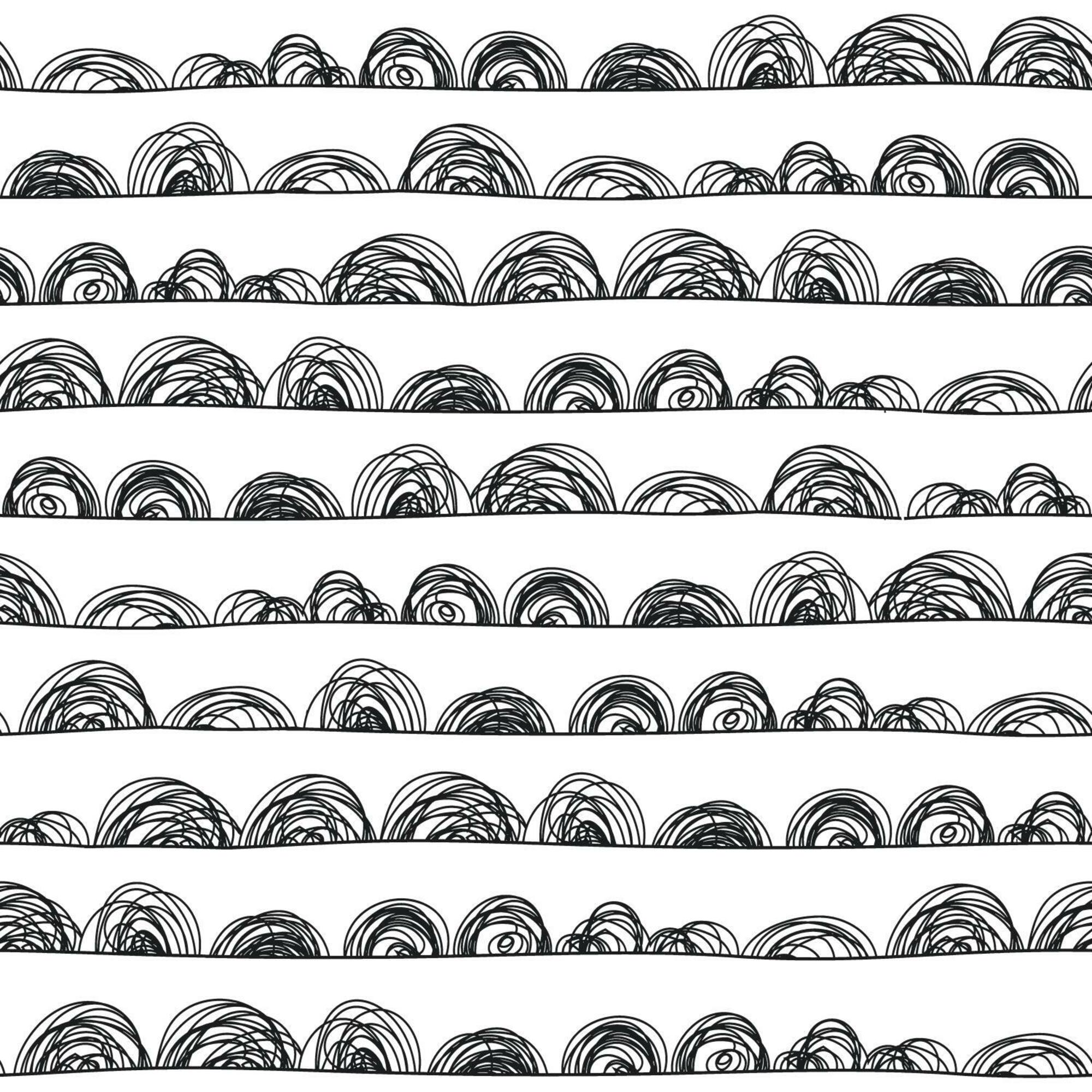 RoomMates Doodle Scallop Peel & Stick Wallpaper